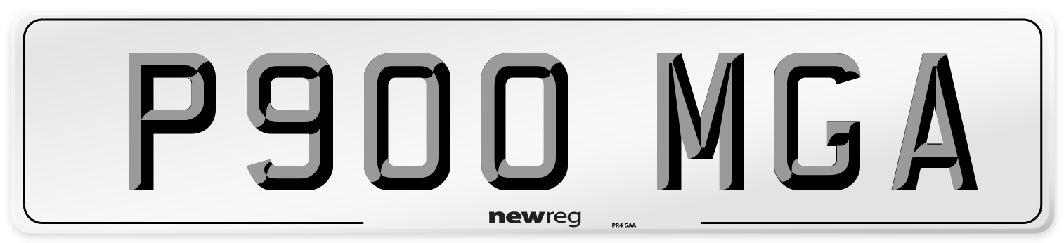P900 MGA Number Plate from New Reg